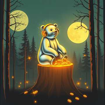 Bitlo.ru - Тихо в лесу, только не спит медведь. Собирает м...