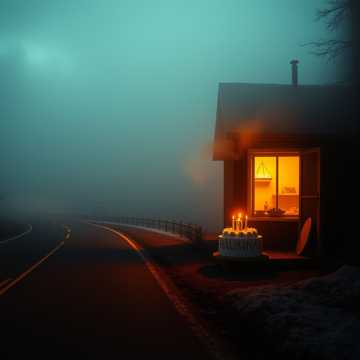 Bitlo.ru - Опять асфальт уходит за горизонт в туман.