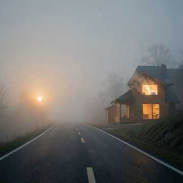 Bitlo.ru - Опять асфальт уходит за горизонт в туман.