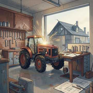 Bitlo.ru - Заводская проходная, чертежи на столе,