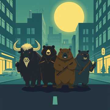 Bitlo.ru - Овцебык, Барибал, Бобёр, Муравьед, Бобр - Великолепная Четвёрка